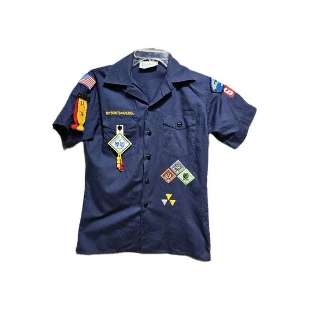 Boy Cub Scouts Shirt Patches & Pin, USA Youth Large, Pittsburgh Pa Counsil‎
